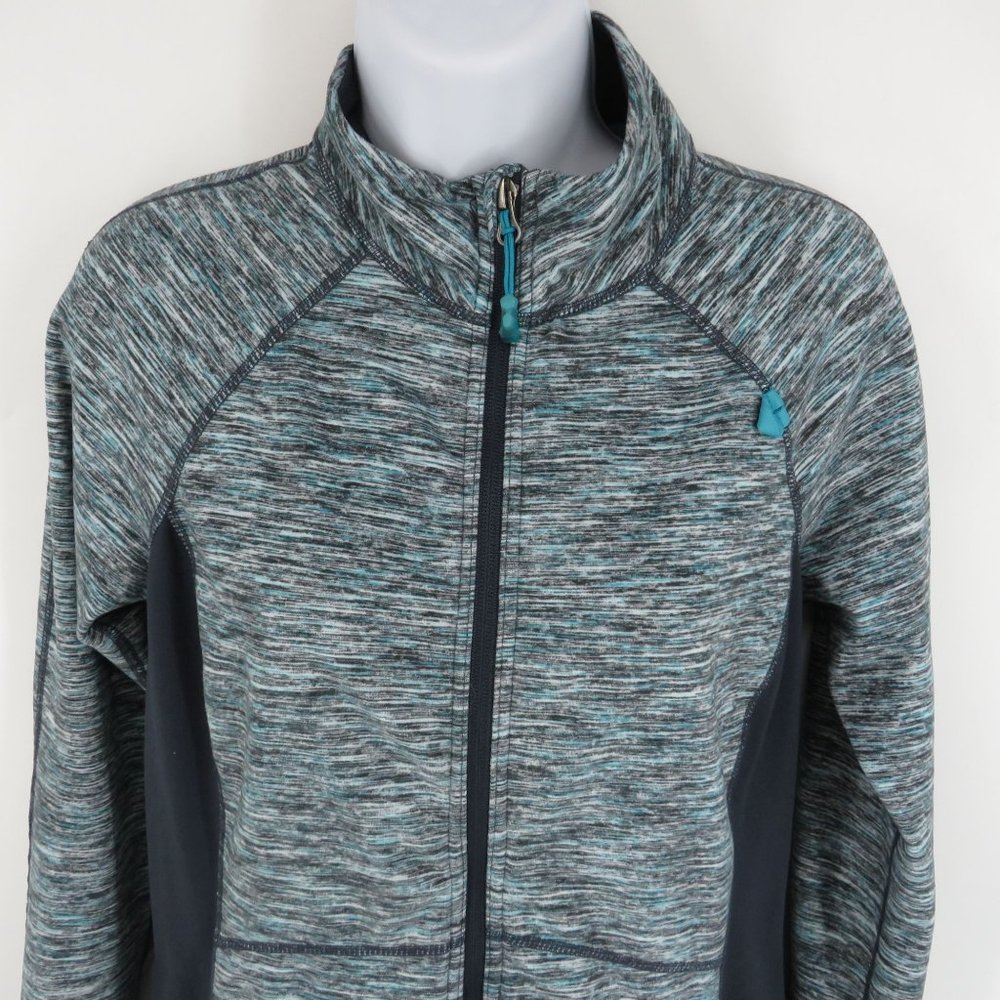 Tangerine Women's Zip Up Athletic Jacket S Gray Blue Zip Pockets - Picture 3 of 6